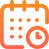Orange calendar icon.
